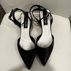 Franco Sarto Black Strappy Shoes